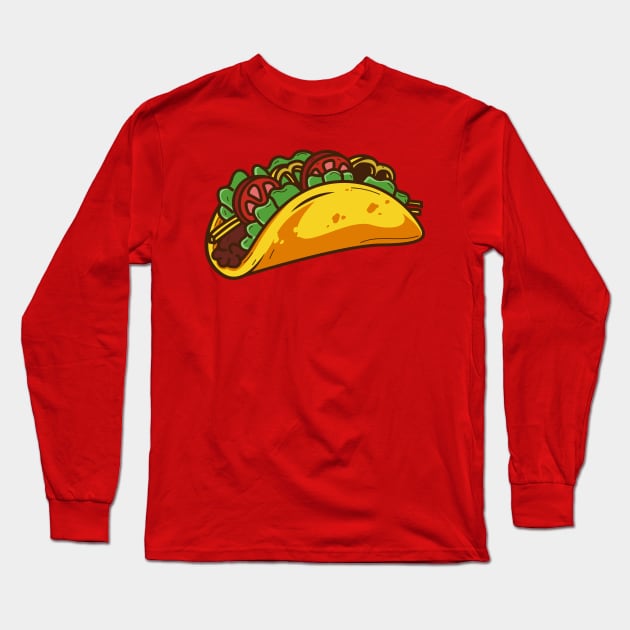 Taco Tacos Taco Mexico Mexican Burrito Fiesta Cinco de Mayo Long Sleeve T-Shirt by Shirtbubble